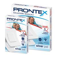 5 compresse 5x7 cm Silver Pad tampone in argento Prontex