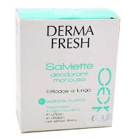 Dermafresh per pelle sensibile 10 salviette deodoranti monouso. 10 salviette