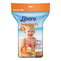 Libero swimpants, taglia S 7-12kg, 6 pannolini per mare e piscina