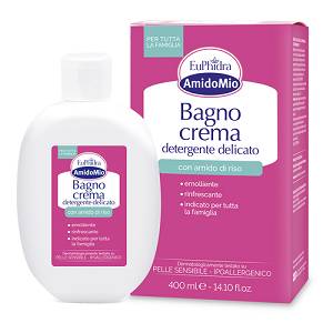 EuPhidra AmidoMio Bagno Crema Detergente Delicato Emoliente Pelle Sensibile 400 ml
