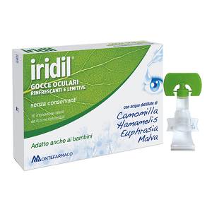 Iridil gocce oculari rinfrescanti e lenitive 10 monodose 0,5 ml