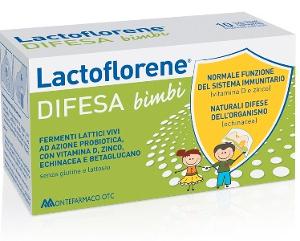 Lactoflorene Difesa bimbi Fermenti lattici vivi con vit D e Zinco 10 flaconcini