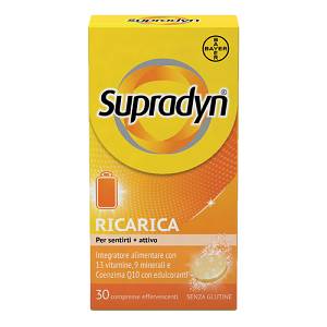 Supradyn ricarica integr 13vit. 9Minerali coenz Q10 – 30 cpr effervescenti