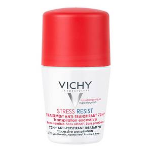 Vichy deodorante stress resist trattamento intensivo antitraspirante 72H: deodorante traspirazione eccessiva. Roll-on 50 ml 