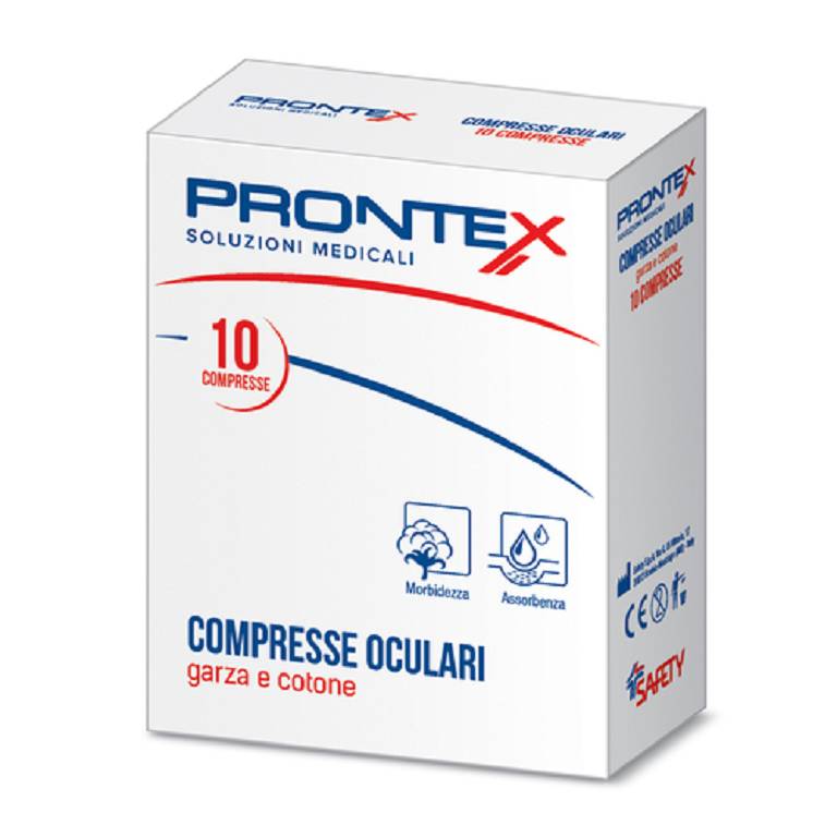 10 compresse oculari adesive sterili Ocular Prontex