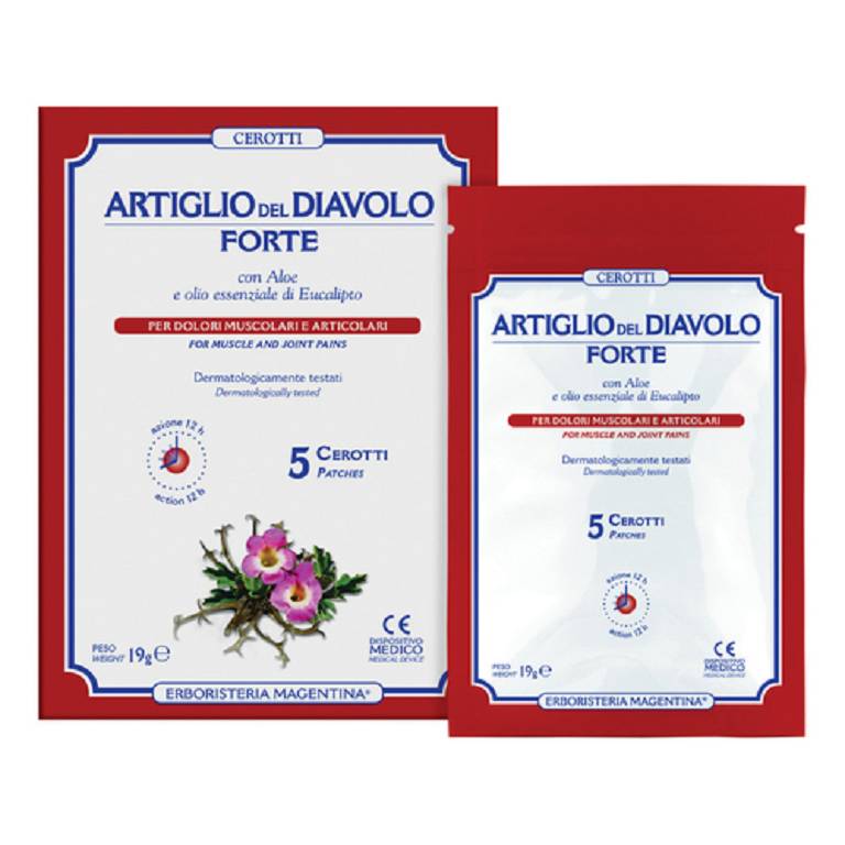 Cerotti Artiglio del Diavolo Forte - dolori muscolari 5 cerotti