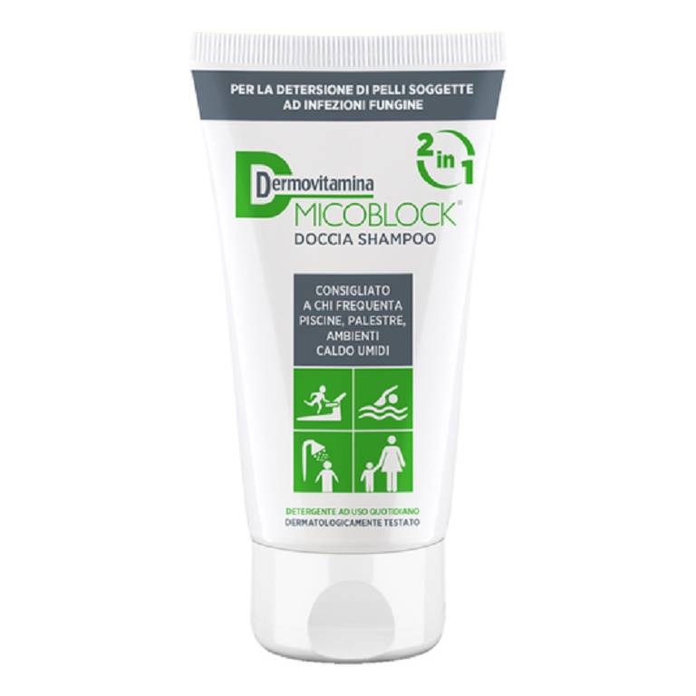 Dermovitamina micoblock doccia shampo: pelli a rischio infezioni fungine. Flacone 200 ml