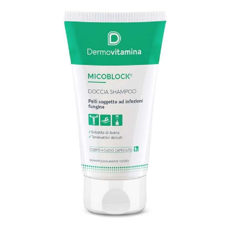 Dermovitamina micoblock doccia shampo: pelli a rischio infezioni fungine. Flacone 200 ml