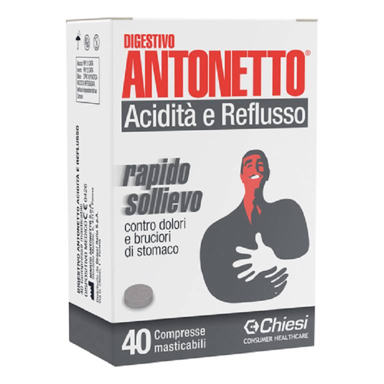 Digestivo Antonetto Acidità e Reflusso 40 compresse