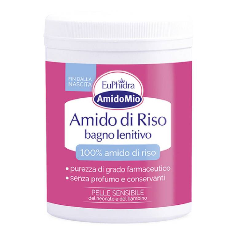 EuPhidra AmidoMio Amido di Riso Bagno Lenitivo Senza Profumo 200 g