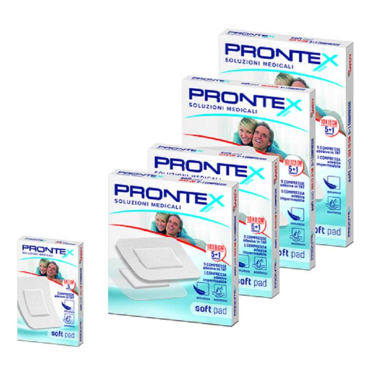 Garza 2 Compresse adesive 10x25 in TNT Soft Pad Prontex