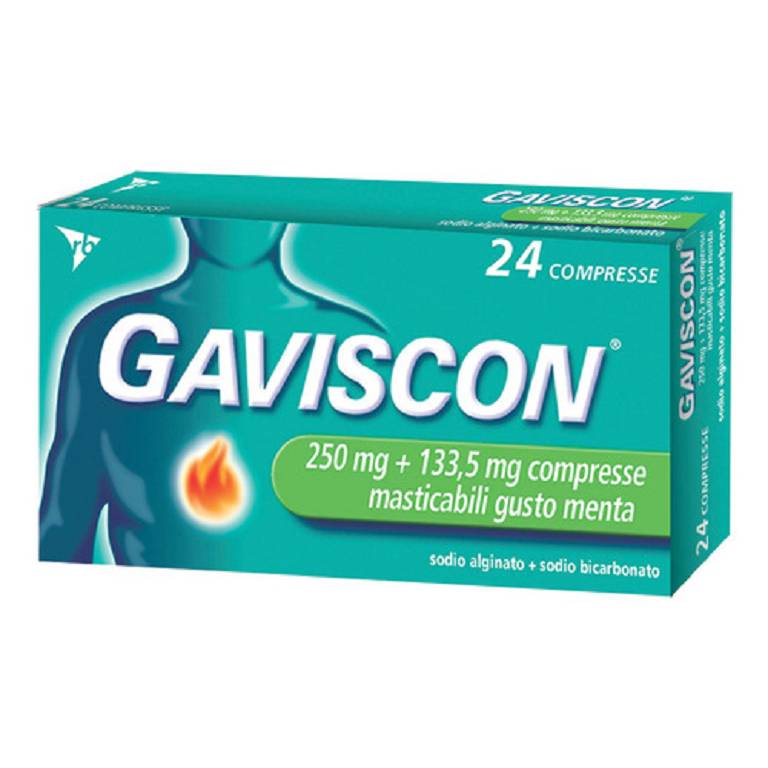 GAVISCON*24CPR MENT250+133,5MG