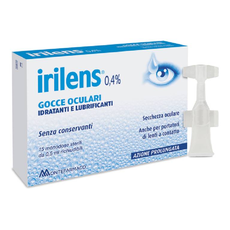 Irilens gocce oculari idratanti e lubrificanti 15 monodose 0,5 ml