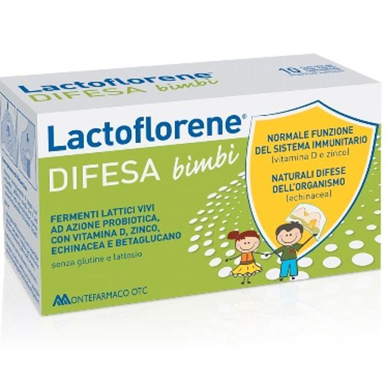 Lactoflorene Difesa bimbi Fermenti lattici vivi con vit D e Zinco 10 flaconcini