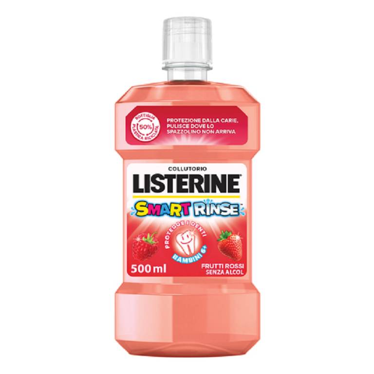 Listerine collutorio bambini 6+ Smart Rinse frutti rossi 500 ml