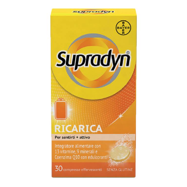 Supradyn ricarica integr 13vit. 9Minerali coenz Q10 – 30 cpr effervescenti